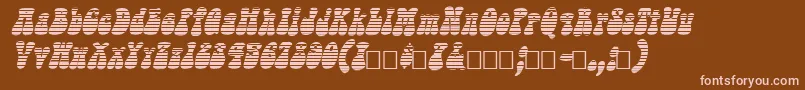 Sargoo Font – Pink Fonts on Brown Background