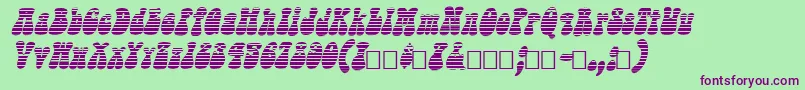 Sargoo Font – Purple Fonts on Green Background