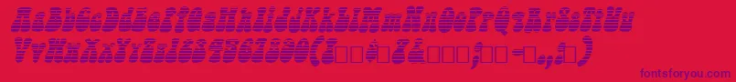 Sargoo Font – Purple Fonts on Red Background