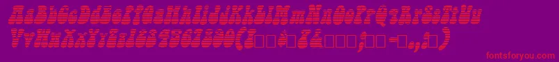 Sargoo Font – Red Fonts on Purple Background
