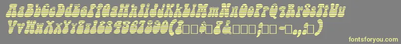 Sargoo Font – Yellow Fonts on Gray Background