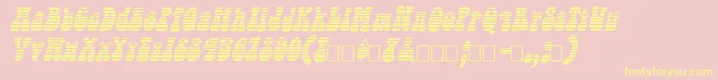 Sargoo Font – Yellow Fonts on Pink Background