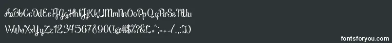 BrushOff-Schriftart – Weiße Schriften