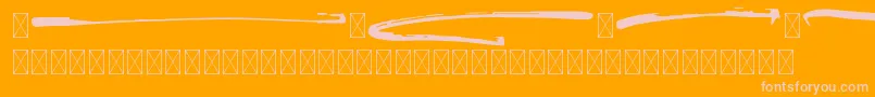 BrusthySwash Font – Pink Fonts on Orange Background