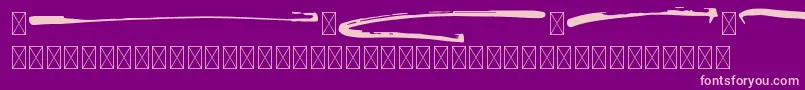 BrusthySwash Font – Pink Fonts on Purple Background