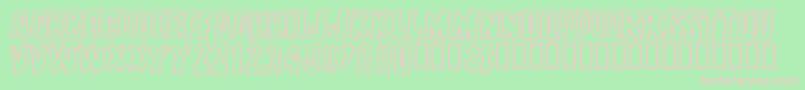BRUTALITY Font – Pink Fonts on Green Background