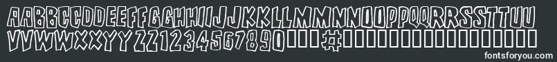 BRUTALITY Font – White Fonts on Black Background