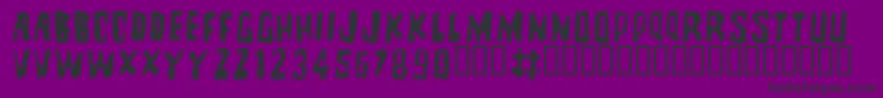 BRUTALITYEXTRA Font – Black Fonts on Purple Background