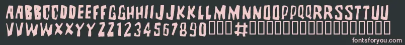 BRUTALITYEXTRA Font – Pink Fonts on Black Background