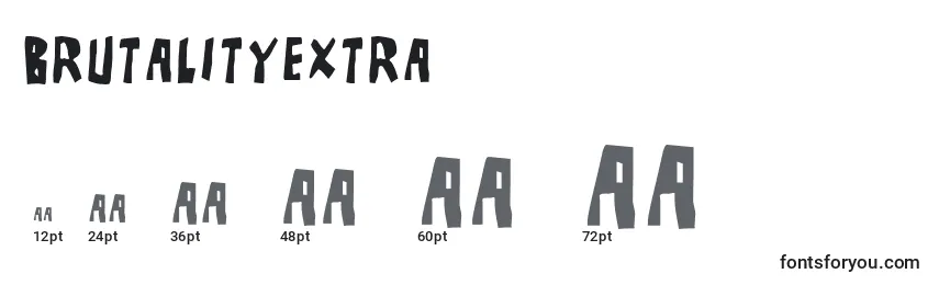 Размеры шрифта BRUTALITYEXTRA (122328)