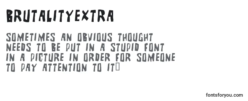 Review of the BRUTALITYEXTRA (122328) Font