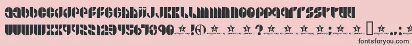 BSIDE    Font – Black Fonts on Pink Background