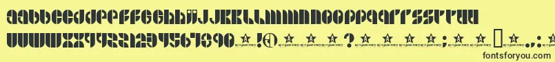 BSIDE    Font – Black Fonts on Yellow Background