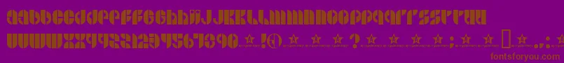 BSIDE    Font – Brown Fonts on Purple Background