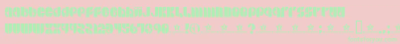 BSIDE    Font – Green Fonts on Pink Background