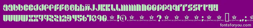 BSIDE    Font – Green Fonts on Purple Background