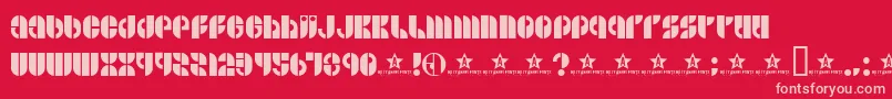 BSIDE    Font – Pink Fonts on Red Background