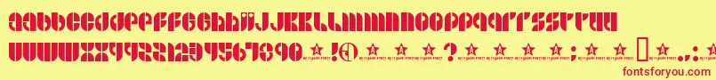 BSIDE    Font – Red Fonts on Yellow Background