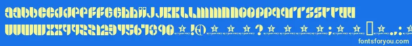 BSIDE    Font – Yellow Fonts on Blue Background