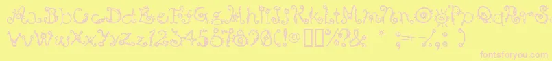 bsurp    Font – Pink Fonts on Yellow Background