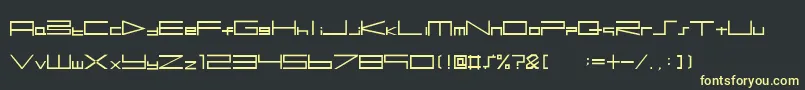 btseps2 Font – Yellow Fonts on Black Background