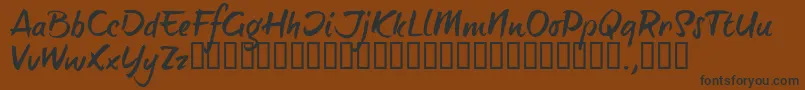 BTTTRIAL Font – Black Fonts on Brown Background