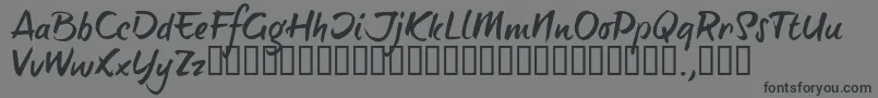 BTTTRIAL Font – Black Fonts on Gray Background