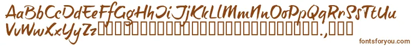 BTTTRIAL Font – Brown Fonts on White Background