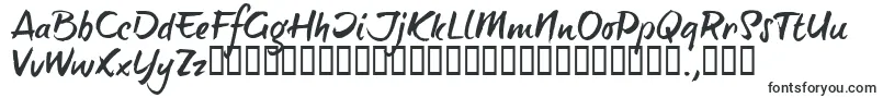 フォントBTTTRIAL – インクで書かれたフォント