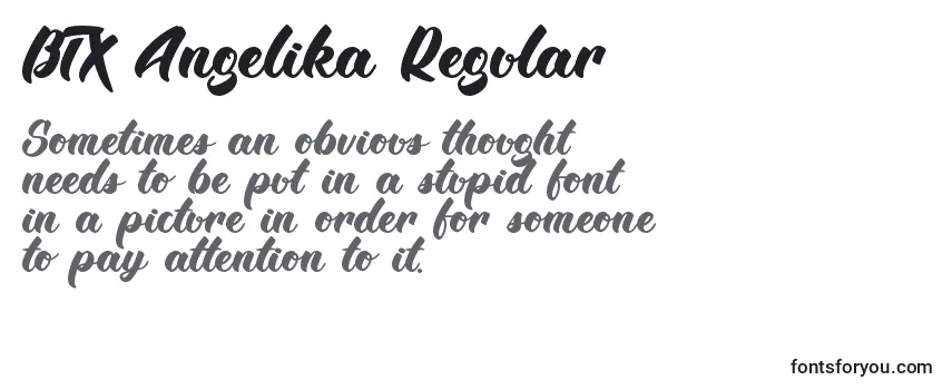 BTX Angelika Regular Font