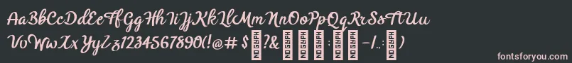 BTX Benafor Regular Font – Pink Fonts on Black Background