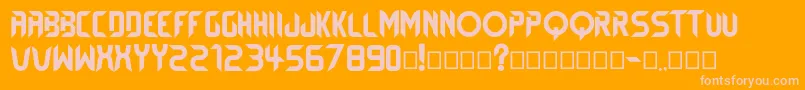 BTX EXCELCIUS Font – Pink Fonts on Orange Background