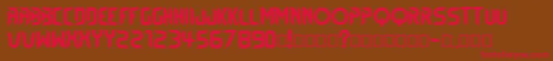 BTX EXCELCIUS Font – Red Fonts on Brown Background