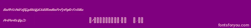 Шрифт BTX Fluidz Regular – розовые шрифты на фиолетовом фоне