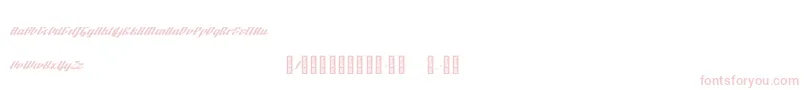 フォントBTX Fluidz Regular – 白い背景にピンクのフォント