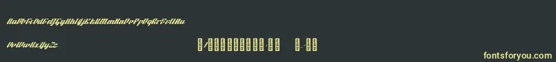 Шрифт BTX Fluidz Regular – жёлтые шрифты на чёрном фоне