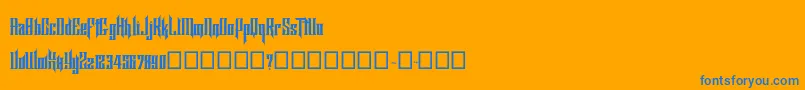 Lisätietoja BTX ORNSTEIN-fontista BTX ORNSTEIN-fontti – siniset fontit oranssilla taustalla