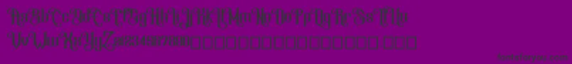 BTX RENEGADE Font – Black Fonts on Purple Background