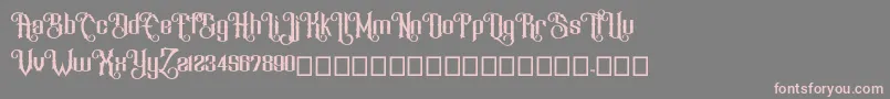 BTX RENEGADE Font – Pink Fonts on Gray Background