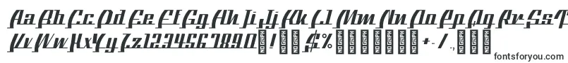 Шрифт BTXTheBeeLine Regular – вытянутые шрифты