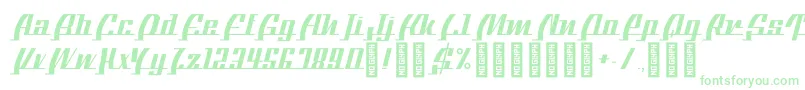 BTXTheBeeLine Regular Font – Green Fonts on White Background