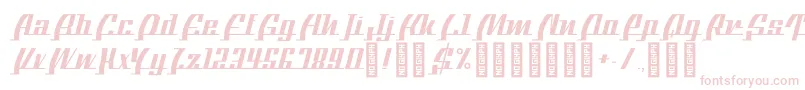 BTXTheBeeLine Regular Font – Pink Fonts on White Background