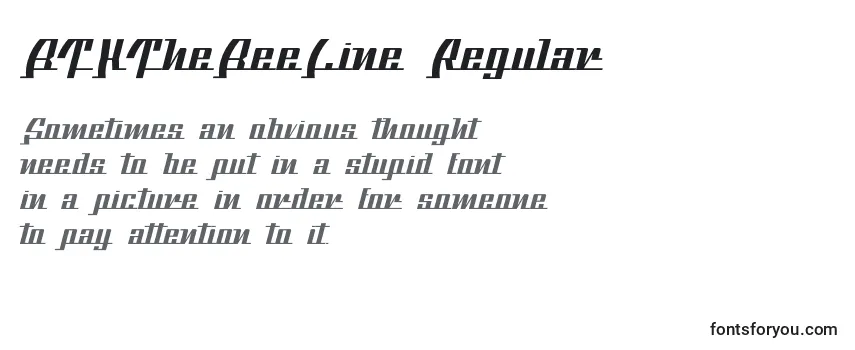 BTXTheBeeLine Regular Font