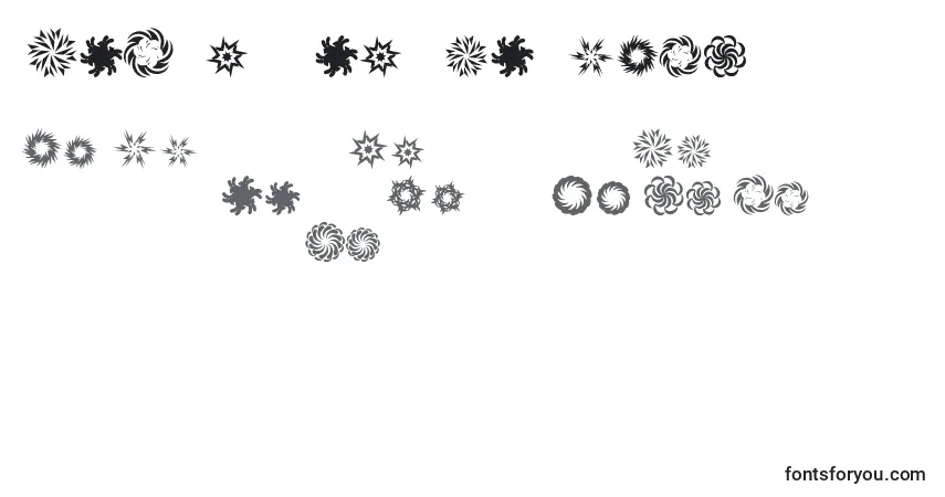 Schriftart InTheZoneDingbats – Alphabet, Zahlen, spezielle Symbole