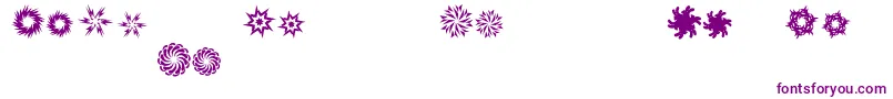 InTheZoneDingbats Font – Purple Fonts on White Background