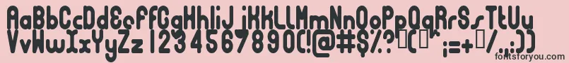 BUBBCC   Font – Black Fonts on Pink Background