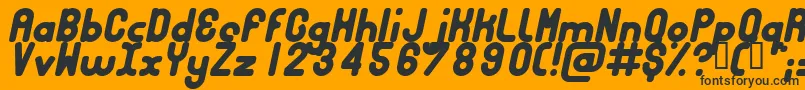 BUBBCI   Font – Black Fonts on Orange Background