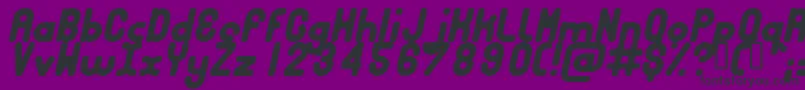 BUBBCI   Font – Black Fonts on Purple Background