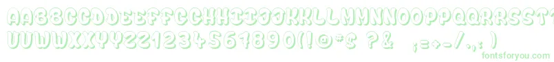 bubble  soap Font – Green Fonts on White Background