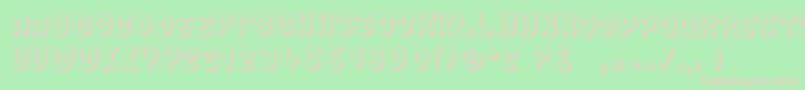 bubble  soap Font – Pink Fonts on Green Background